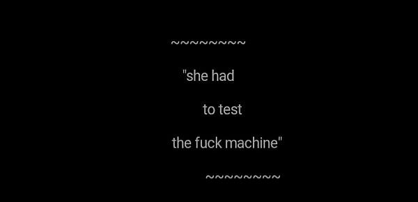  She had to test the fuck machine  Second Life